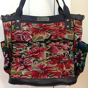 One-Of-A-Kind Nena & Co Full Huipil Medium Perfect Convertible Day Bag